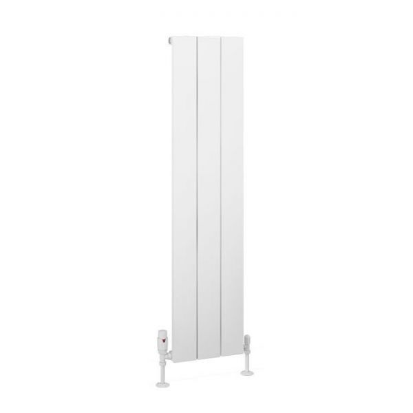 Eastbrook Charlton 1200 x 280 Matt White Aluminium Designer Radiator