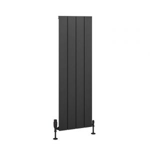 Eastbrook Charlton 1200 x 375 Matt Anthracite Aluminium Designer Radiator