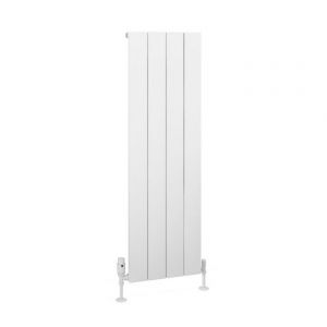Eastbrook Charlton 1200 x 375 Matt White Aluminium Designer Radiator