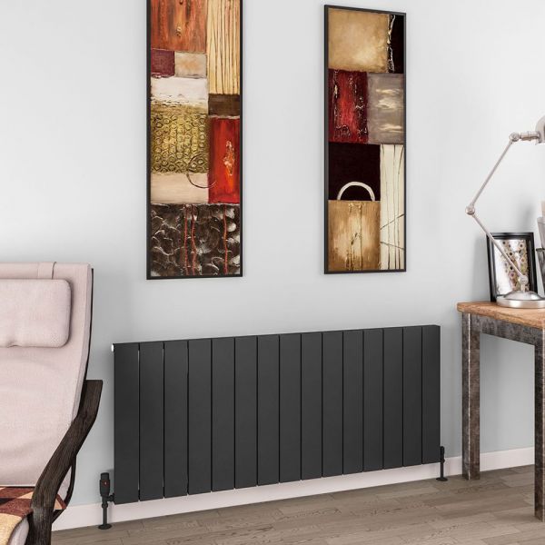Eastbrook Charlton 600 x 1420 Matt Anthracite Aluminium Designer Radiator #2