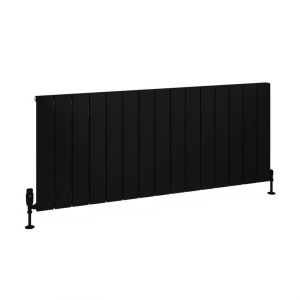 Eastbrook Charlton 600 x 1420 Matt Black Aluminium Designer Radiator