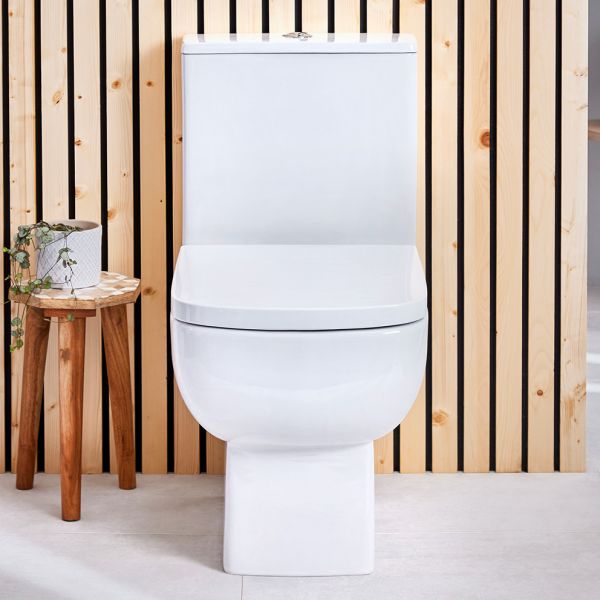 Apex Choices 600 Rimless Open Back Close Coupled Toilet #3