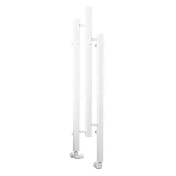 Eastbrook Conwy 1200 x 220 Matt White Designer Towel Rail