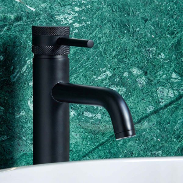 Apex Core Black Tall Mono Basin Mixer Tap #2