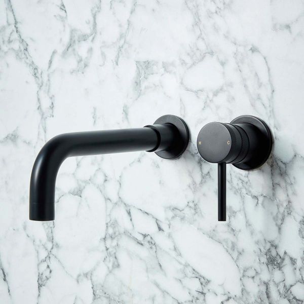 Apex Core Black Wall Mounted Bath or Basin Mixer Tap #2