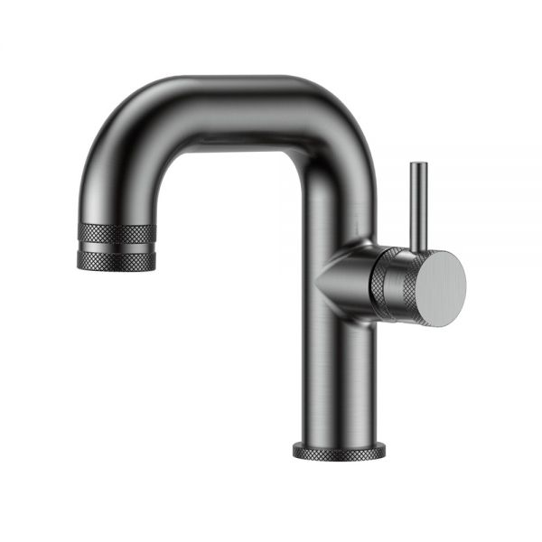 Apex Core Gunmetal Mono Basin Mixer Tap with Side Lever