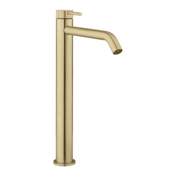 Crosswater 3ONE6 Brushed Brass Effect Tall Basin Mixer Tap