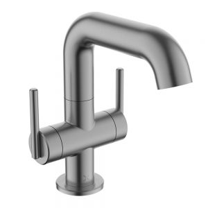 Crosswater 3ONE6 Lever Slate Mono Basin Mixer Tap with Dual Levers