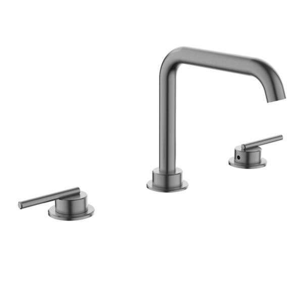 Crosswater 3ONE6 Lever Slate Deck Mounted 3 Hole Basin Mixer Tap