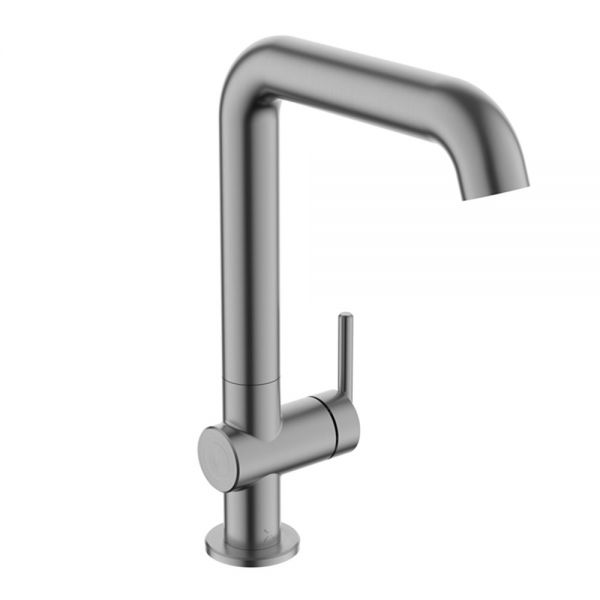 Crosswater 3ONE6 Lever Slate Tall Basin Mixer Tap with Side Lever