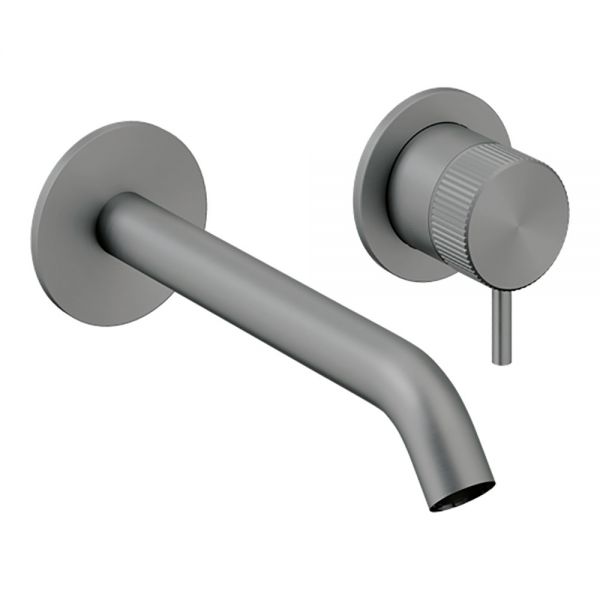 Crosswater 3ONE6 Slate Wall Mounted Basin Mixer Tap