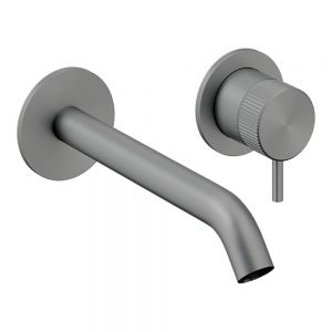 Crosswater 3ONE6 Slate Wall Mounted Basin Mixer Tap