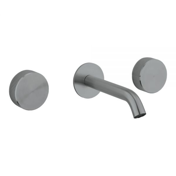 Crosswater 3ONE6 Slate 3 Hole Wall Mounted Basin Mixer Tap