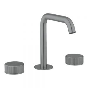 Crosswater 3ONE6 Slate Deck Mounted 3 Hole Basin Mixer Tap