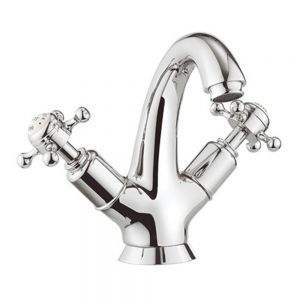 Crosswater Belgravia Crosshead Chrome High Neck Mono Basin Mixer Tap