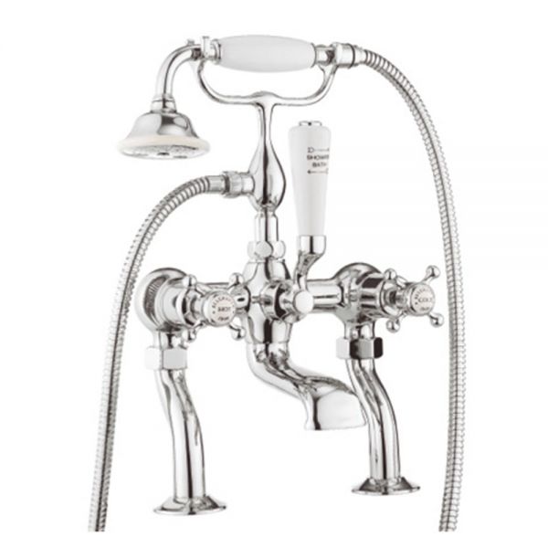 Crosswater Belgravia Crosshead Chrome Bath Shower Mixer Tap