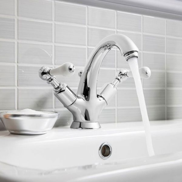 Crosswater Belgravia Lever Chrome Mono Basin Mixer Tap with Pop Up Waste #2