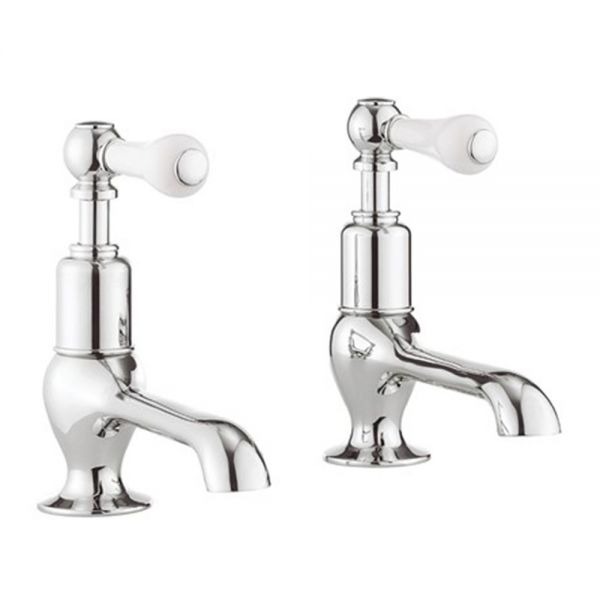 Crosswater Belgravia Lever Chrome Long Nose Basin Pillar Taps