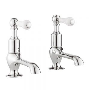 Crosswater Belgravia Lever Chrome Long Nose Basin Pillar Taps