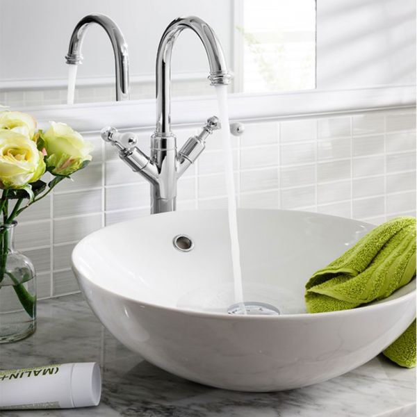 Crosswater Belgravia Lever Chrome Tall Basin Mixer Tap #2