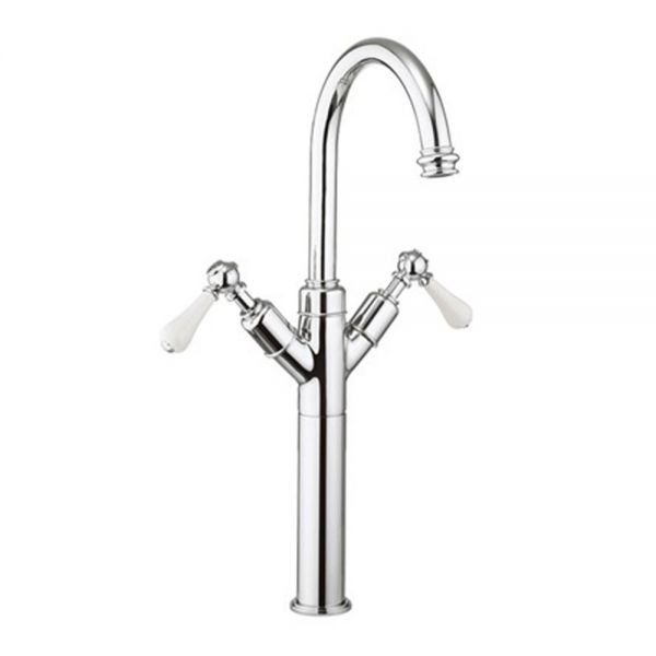 Crosswater Belgravia Lever Chrome Tall Basin Mixer Tap
