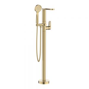 Crosswater Drift Brushed Brass Floor Standing Bath Shower Mixer Tap