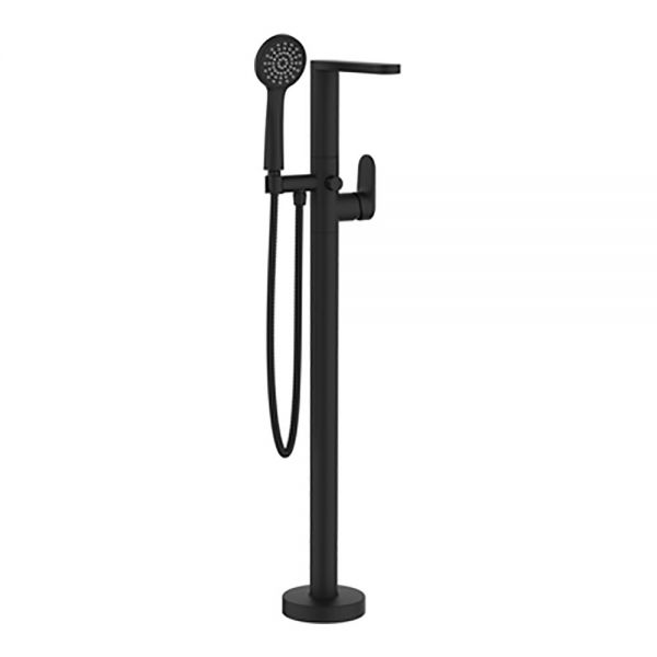 Crosswater Drift Matt Black Floor Standing Bath Shower Mixer Tap