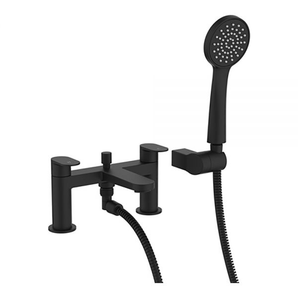 Crosswater Drift Matt Black Bath Shower Mixer Tap