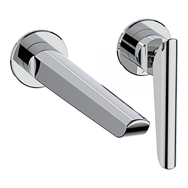 Crosswater Foile Chrome Wall Mounted Basin Mixer Tap