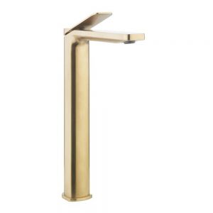 Crosswater Glide II Brushed Brass Tall Basin Mixer Tap