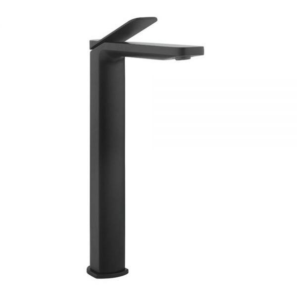 Crosswater Glide II Matt Black Tall Basin Mixer Tap