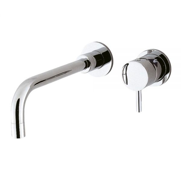 Crosswater Kai Lever Chrome Wall Mounted Basin Mixer Tap
