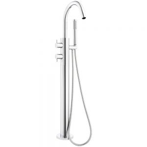 Crosswater Kai Lever Chrome Floor Standing Thermostatic Bath Shower Mixer Tap
