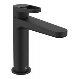 Crosswater Lazo Matt Black Mono Basin Mixer Tap