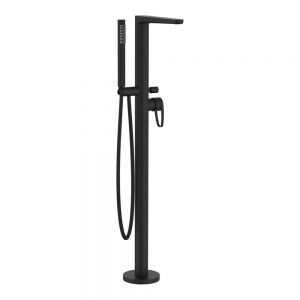 Crosswater Lazo Matt Black Floor Standing Bath Shower Mixer Tap