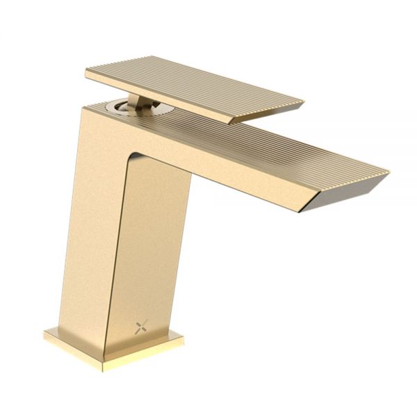 Crosswater Limit Brushed Brass Mono Basin Mixer Tap