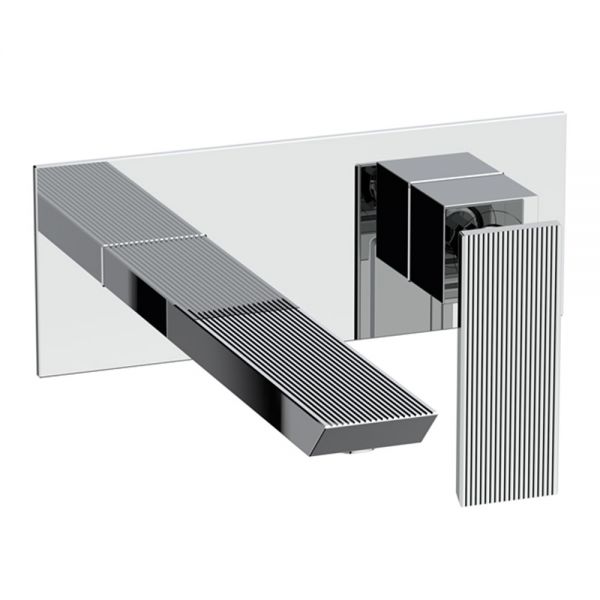 Crosswater Limit Chrome Wall Mounted Basin Mixer Tap