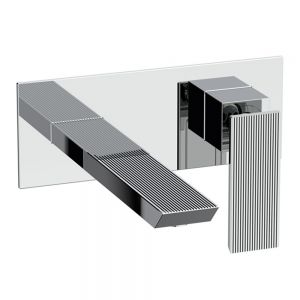 Crosswater Limit Chrome Wall Mounted Basin Mixer Tap