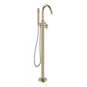 Crosswater MPRO Brushed Brass Floor Standing Bath Shower Mixer Tap