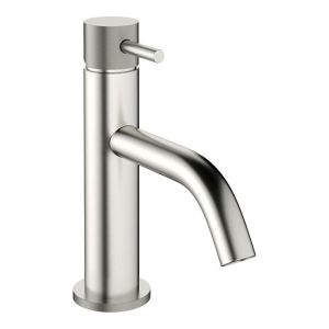 Crosswater MPRO Brushed Stainless Steel Effect Mono Basin Mixer Tap with Knurled Handle