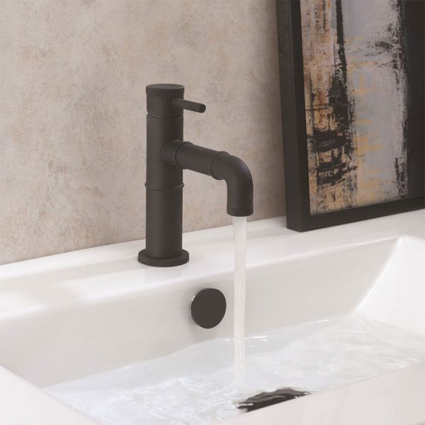 Crosswater MPRO Industrial Carbon Black Mono Basin Mixer Tap #2