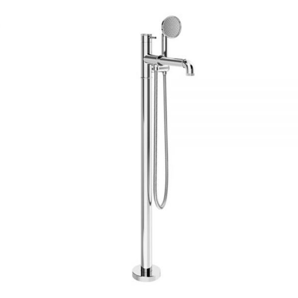 Crosswater MPRO Industrial Chrome Floor Standing Bath Shower Mixer Tap