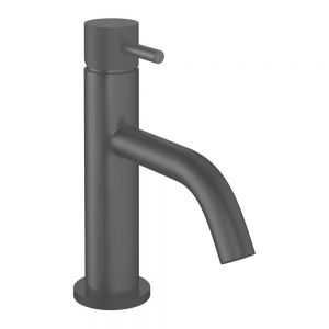 Crosswater MPRO Slate Mono Basin Mixer Tap with Knurled Handle