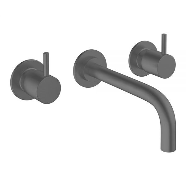 Crosswater MPRO Slate 3 Hole Wall Mounted Basin Mixer Tap