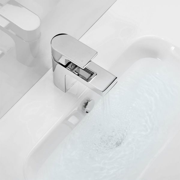 Crosswater Planet Chrome Mono Basin Mixer Tap with Click Clack Waste #2