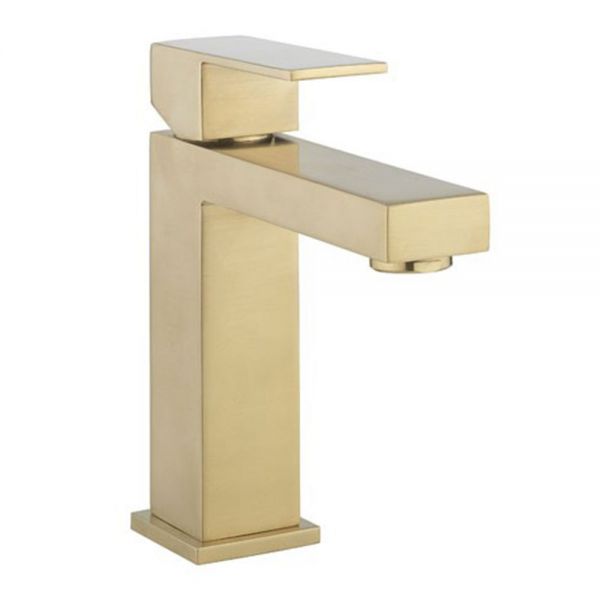 Crosswater Verge Brushed Brass Mono Basin Mixer Tap