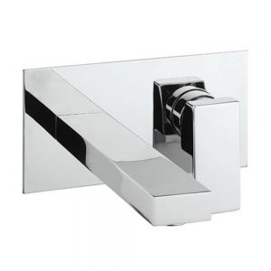 Crosswater Verge Chrome Wall Mounted Basin Mixer Tap