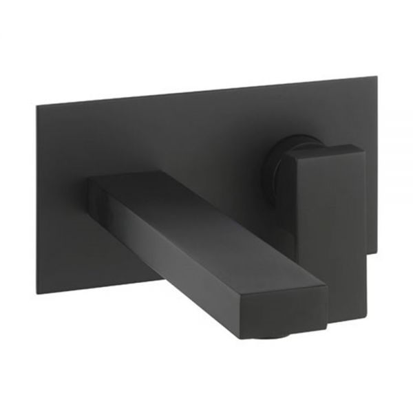 Crosswater Verge Matt Black Wall Mounted Basin Mixer Tap