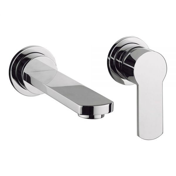 Crosswater Wisp Chrome Wall Mounted Basin Mixer Tap