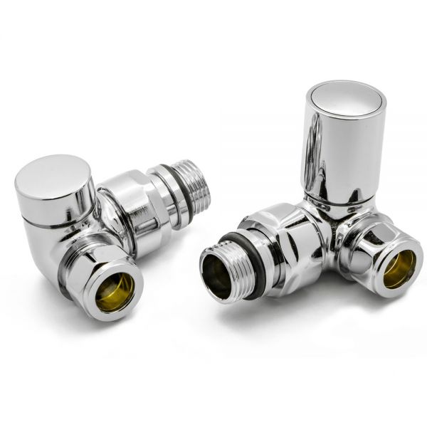 Reina Crova Chrome Corner Manual Radiator Valves